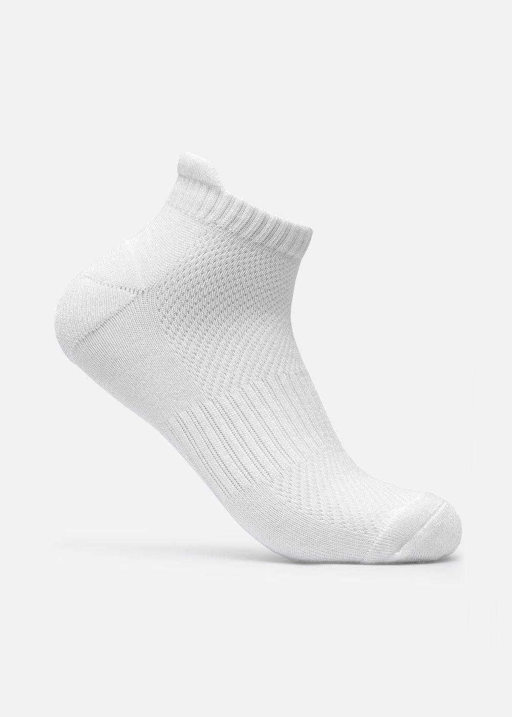 Vớ Cổ Ngắn Công Thái Học 90° Đệm Xù Giảm Chấn #Y2010 TAB002 Trắng - YaMe.vn