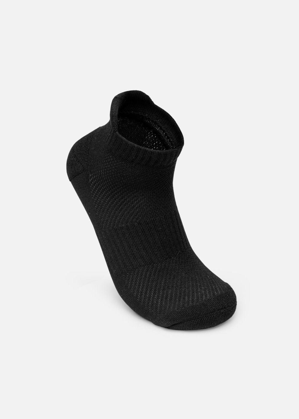 Vớ Cổ Ngắn Công Thái Học 90° Đệm Xù Giảm Chấn Kháng Khuẩn TAB003 Đen - YaMe.vn