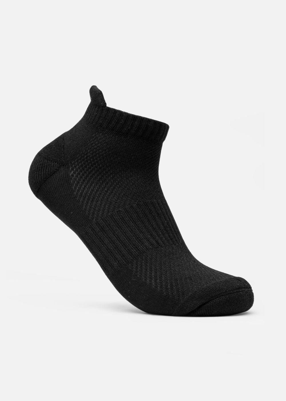 Vớ Cổ Ngắn Công Thái Học 90° Đệm Xù Giảm Chấn Kháng Khuẩn TAB003 Đen - YaMe.vn