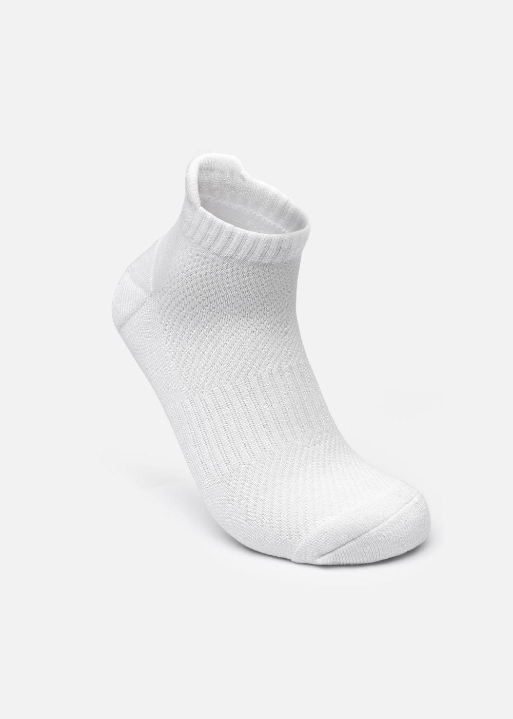 Vớ Cổ Ngắn Công Thái Học 90° Đệm Xù Giảm Chấn Kháng Khuẩn TAB003 Trắng - YaMe.vn