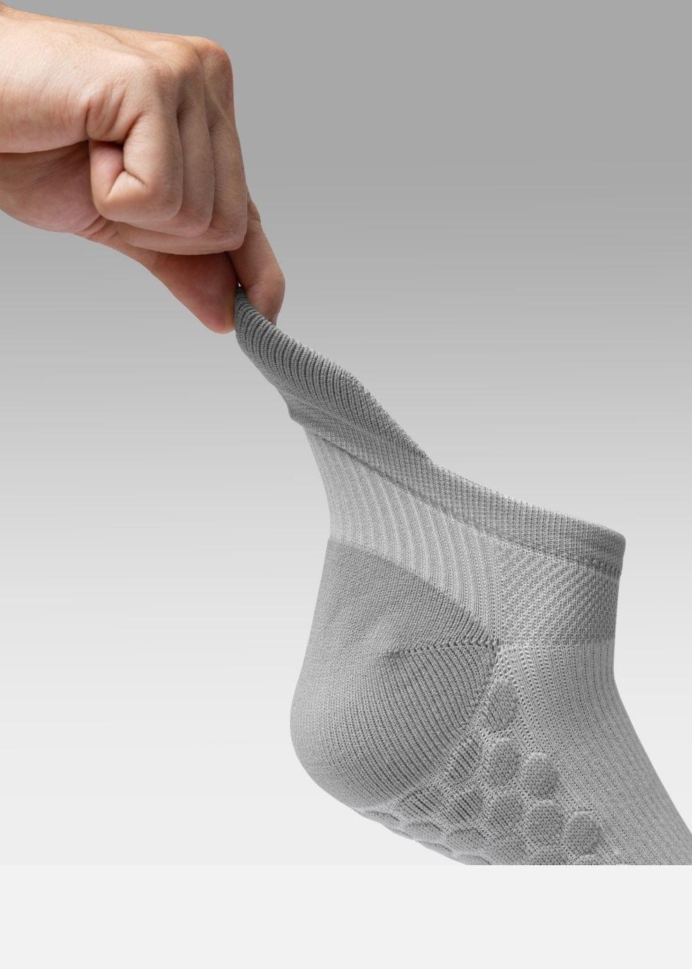 Vớ Cổ Ngắn Công Thái Học 90° Đệm Xù Giảm Chấn Kháng Khuẩn TAB004 Xám - YaMe.vn
