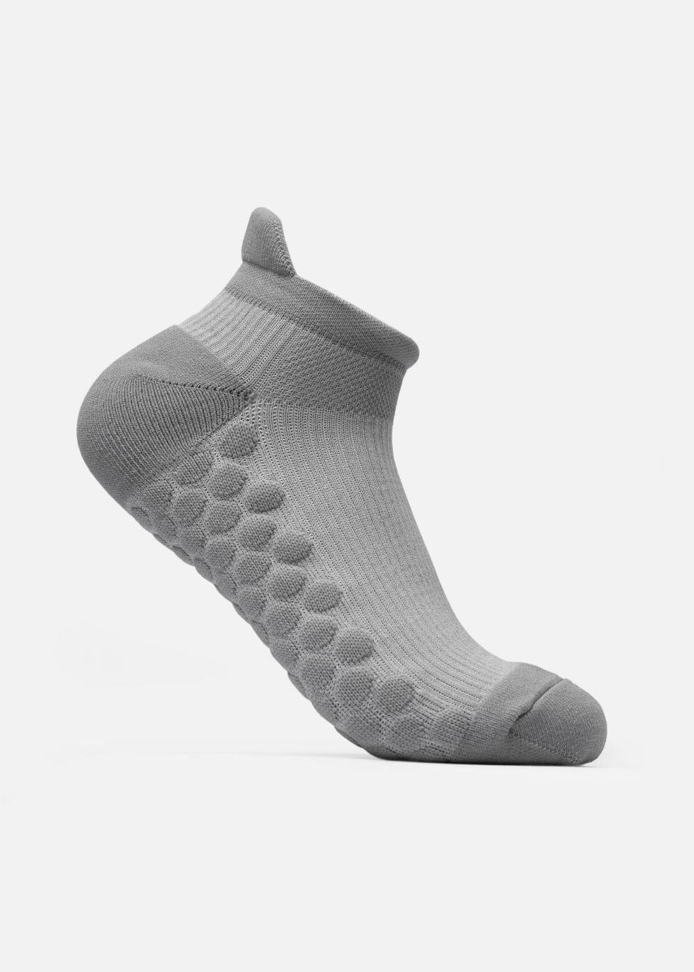 Vớ Cổ Ngắn Công Thái Học 90° Đệm Xù Giảm Chấn Kháng Khuẩn TAB004 Xám - YaMe.vn