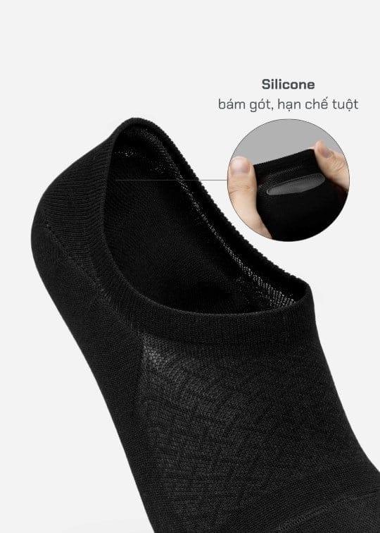 Vớ Lười Công Thái Học 90° Mềm Mịn Khử Mùi NS01 Đen - YaMe.vn