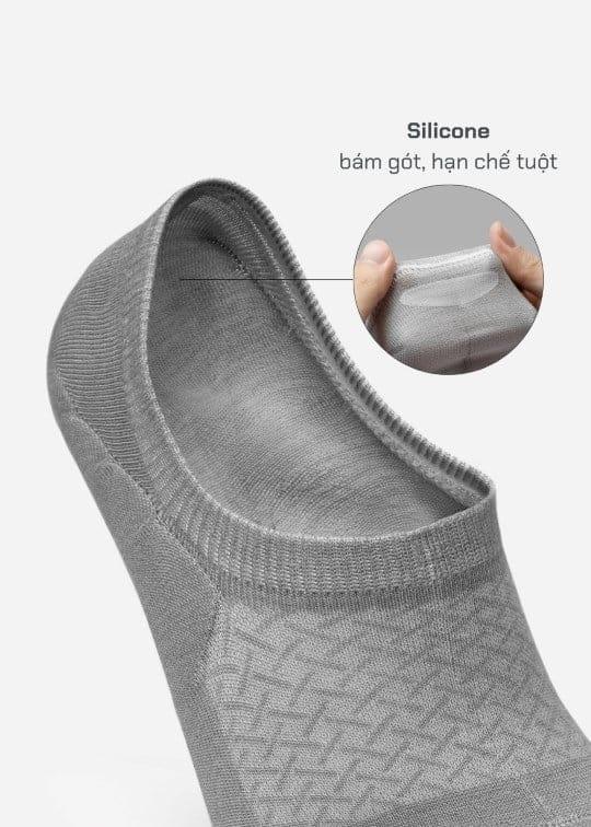 Vớ Lười Công Thái Học 90° Mềm Mịn Khử Mùi NS01 Xám - YaMe.vn