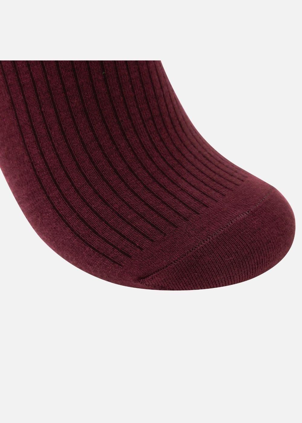 Vớ Basic Cổ Trung Khử Mùi Nhiều Màu NB 08 Đỏ Đậm - YaMe.vn