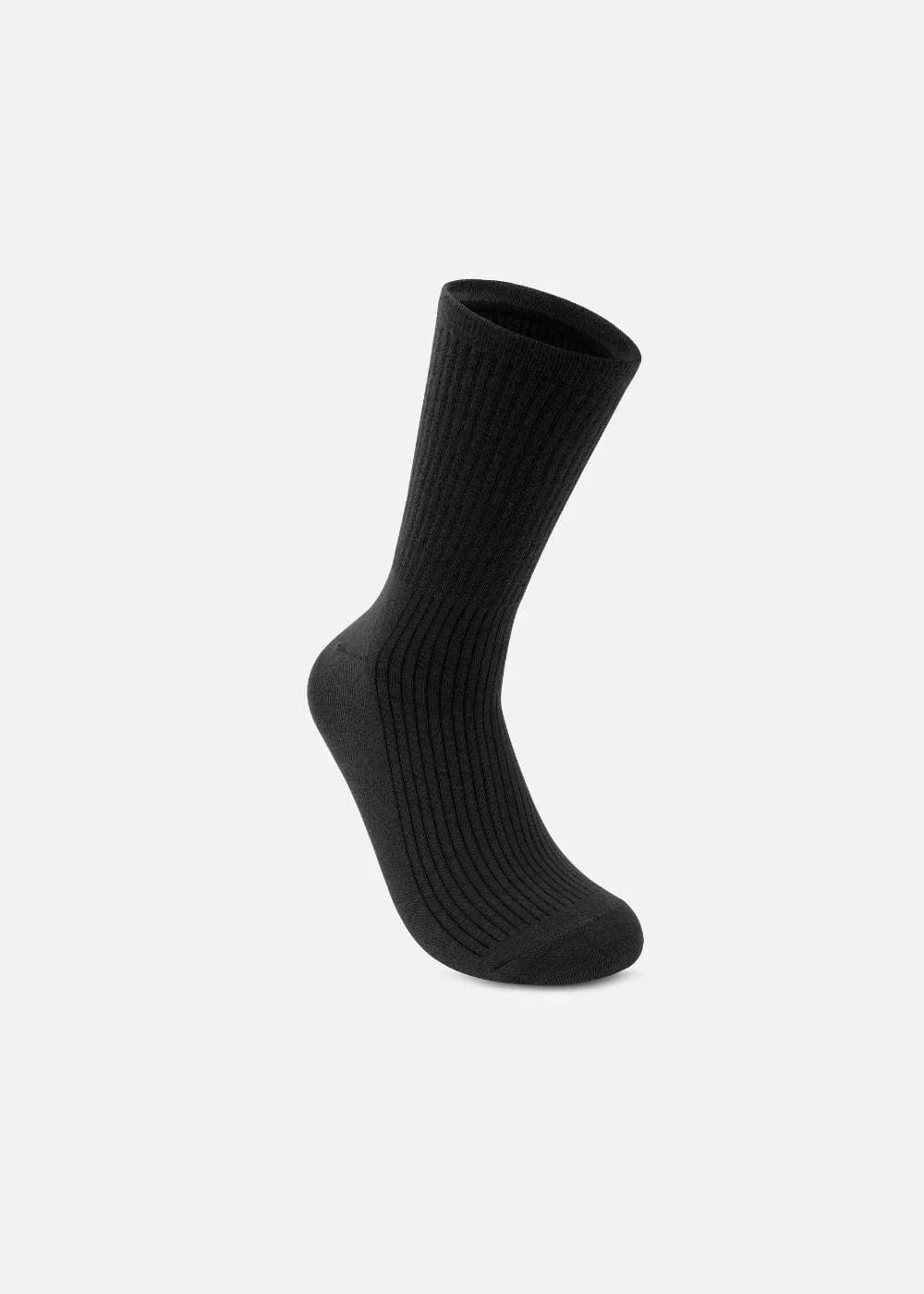 Vớ Basic Cổ Trung Khử Mùi Nhiều Màu NB 08 Đen - YaMe.vn