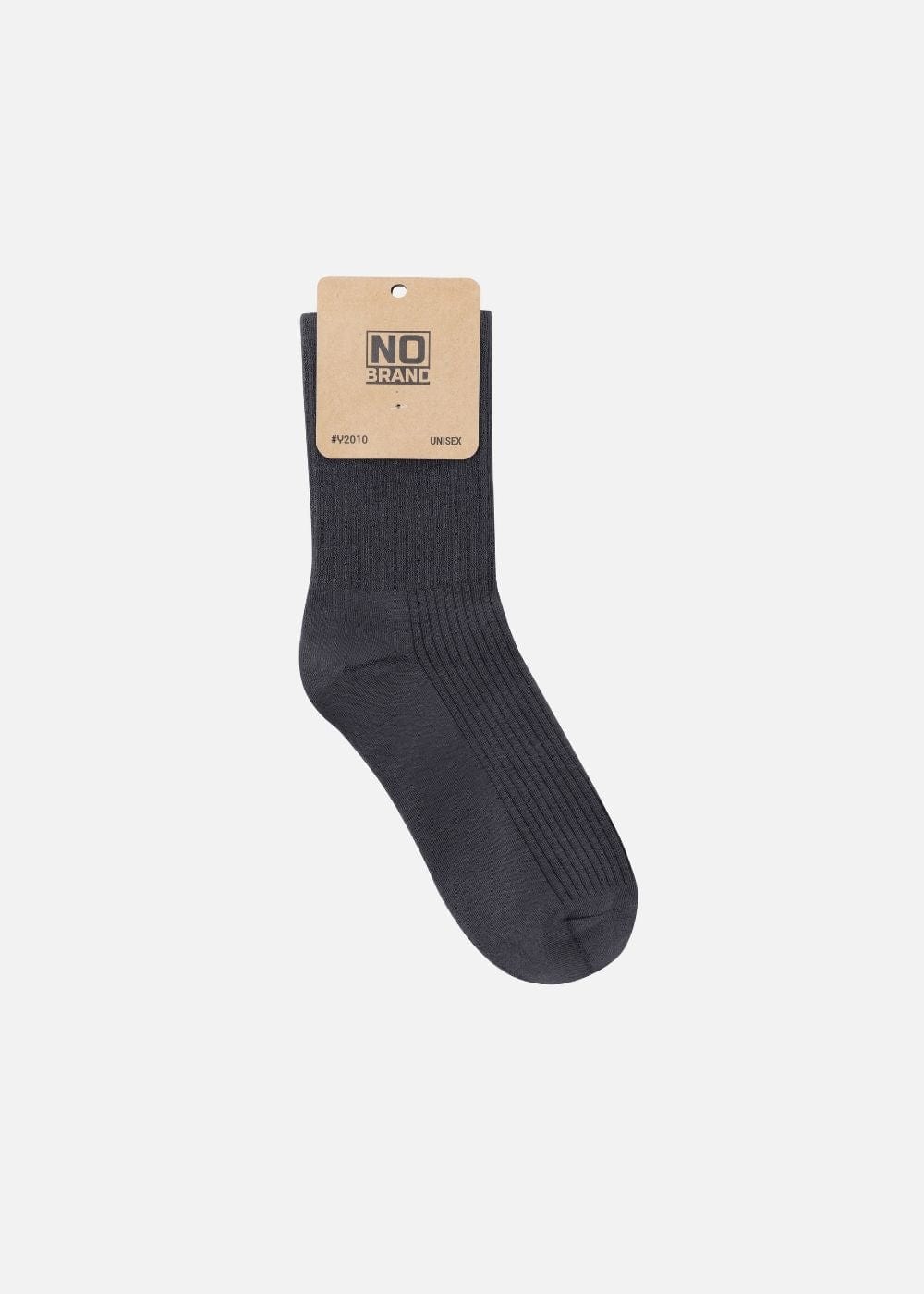 Vớ cổ cao Vớ Non Branded 08 Xám Đen