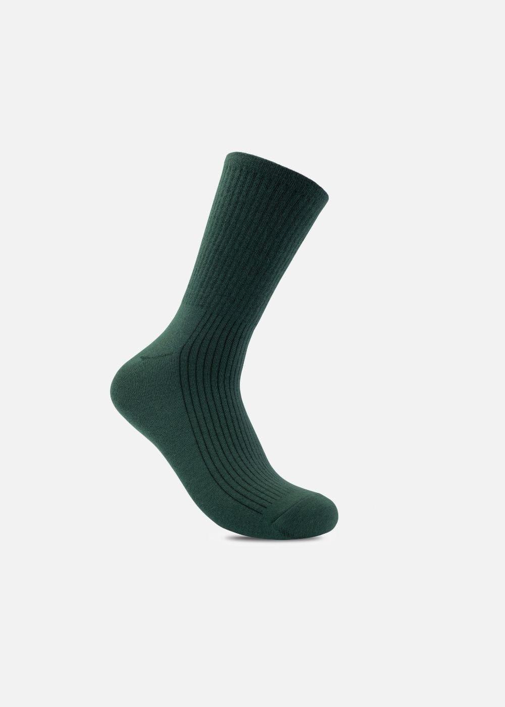 Vớ Basic Cổ Trung Khử Mùi Nhiều Màu NB 08 Xanh Lá Đậm - YaMe.vn