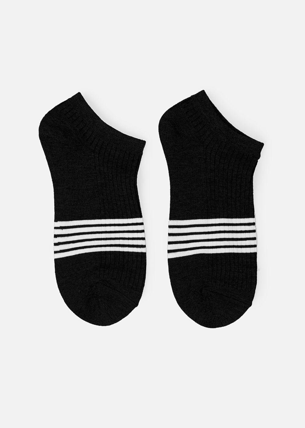 Vớ Thời Trang Cổ Ngắn Siêu Bền Nhiều Màu NB 09 Đen - YaMe.vn