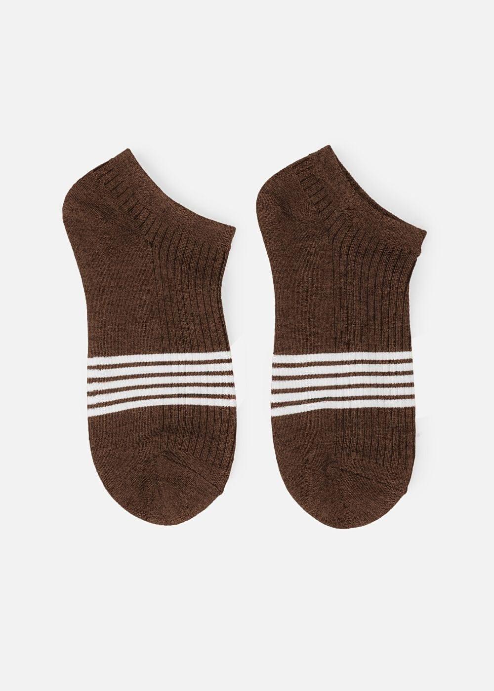 Vớ Thời Trang Cổ Ngắn Siêu Bền Nhiều Màu NB 09 Nâu - YaMe.vn