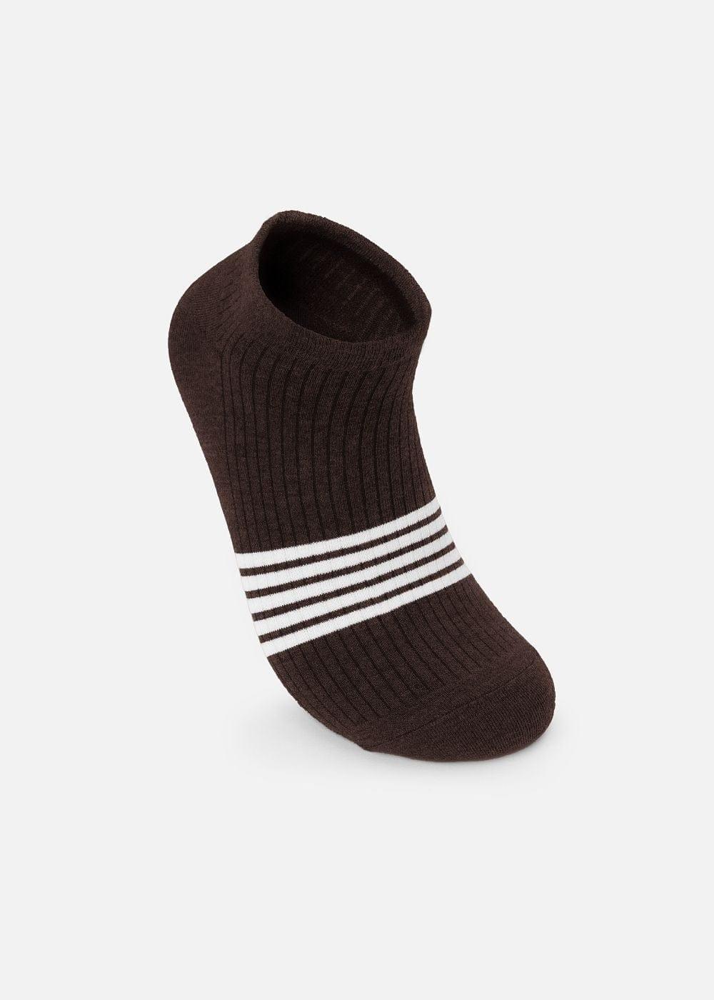 Vớ Thời Trang Cổ Ngắn Siêu Bền Nhiều Màu NB 09 Nâu Đậm - YaMe.vn