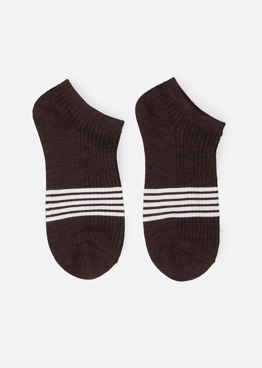 Vớ Thời Trang Cổ Ngắn Siêu Bền Nhiều Màu NB 09 Nâu Đậm - YaMe.vn