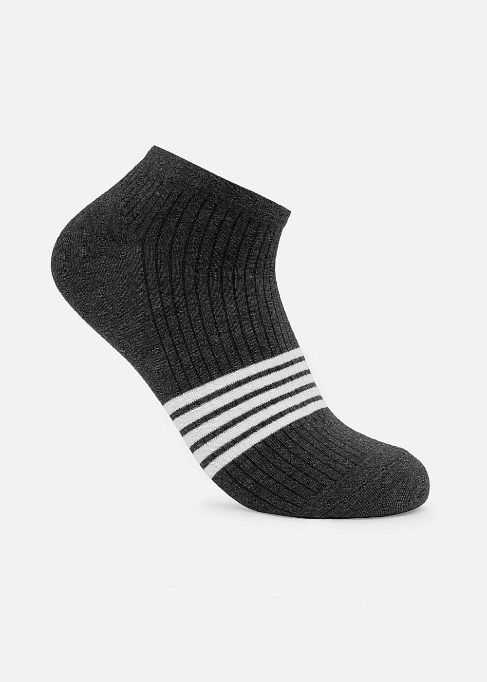 Vớ Thời Trang Cổ Ngắn Siêu Bền Nhiều Màu NB 09 Xám Đậm - YaMe.vn