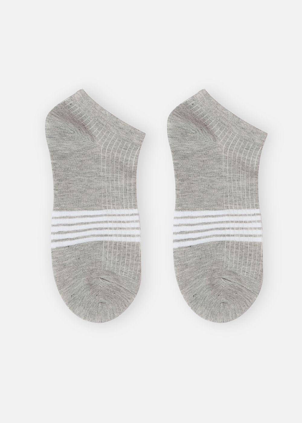 Vớ Thời Trang Cổ Ngắn Siêu Bền Nhiều Màu NB 09 Xám Nhạt - YaMe.vn