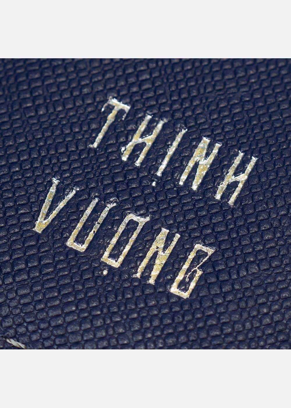 Ví Dáng Ngang Da Thật Ví Thịnh Vượng 10 Xanh Đen