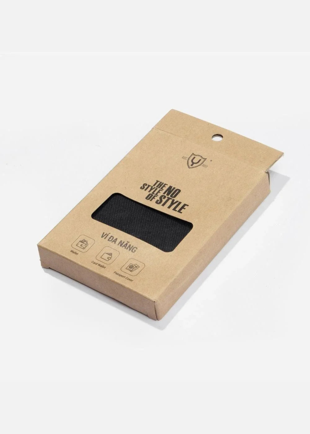 Ví Đứng Canvas Bền Nhẹ #Y2010 03 Đen - YaMe.vn