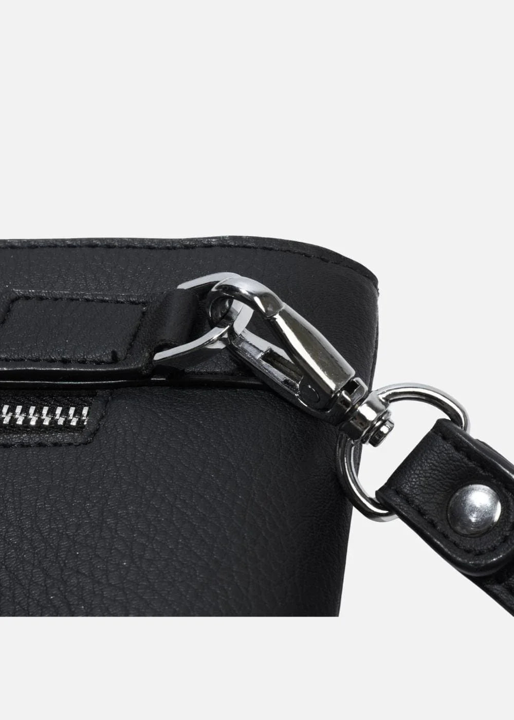 Ví Cầm Tay Da Simili Dây Đeo #Y2010 M1 Đen - YaMe.vn