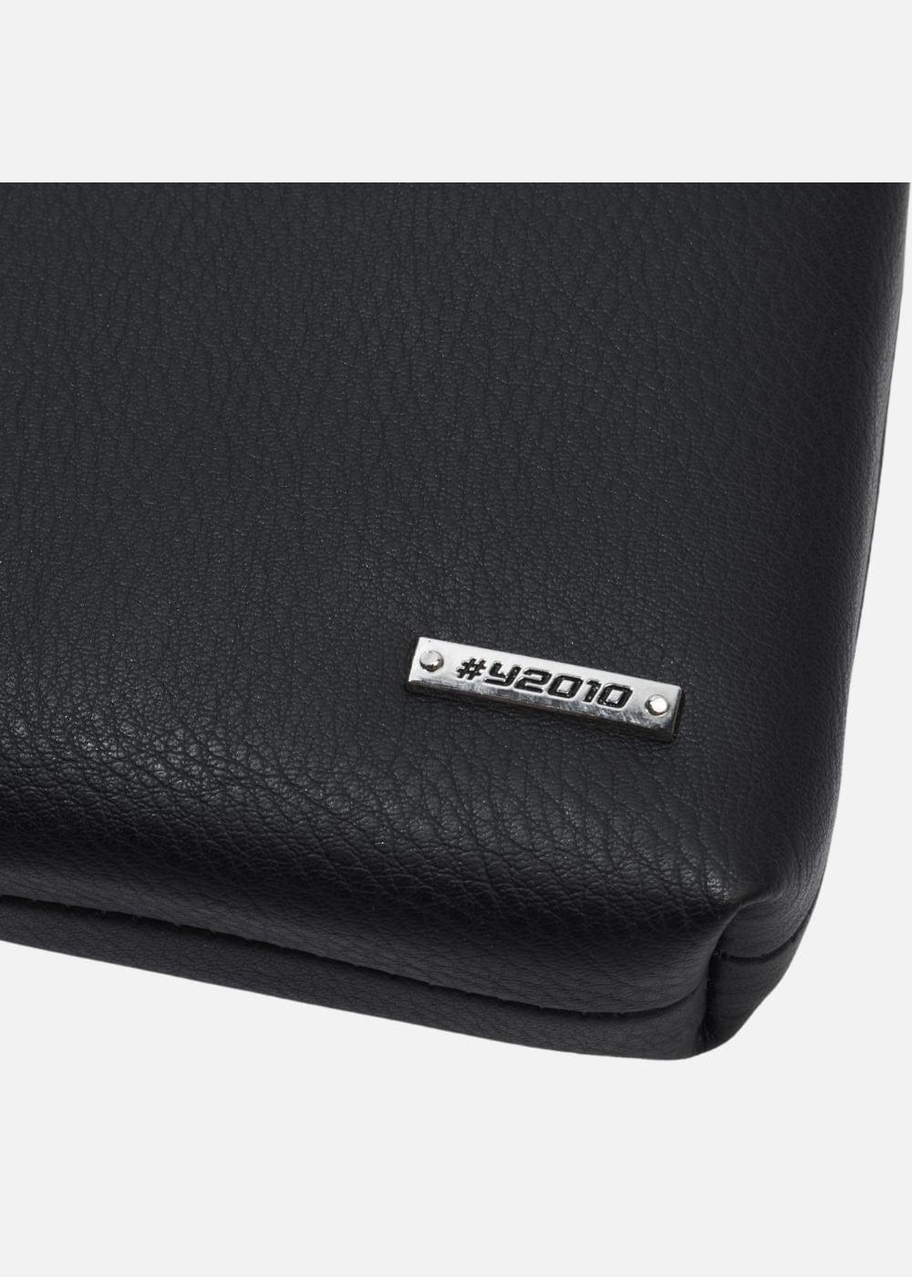 Ví Cầm Tay Da Simili Dây Đeo #Y2010 M1 Đen - YaMe.vn