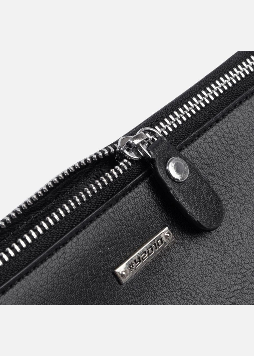 Ví Cầm Tay Da Simili #Y2010 M3 Đen - YaMe.vn