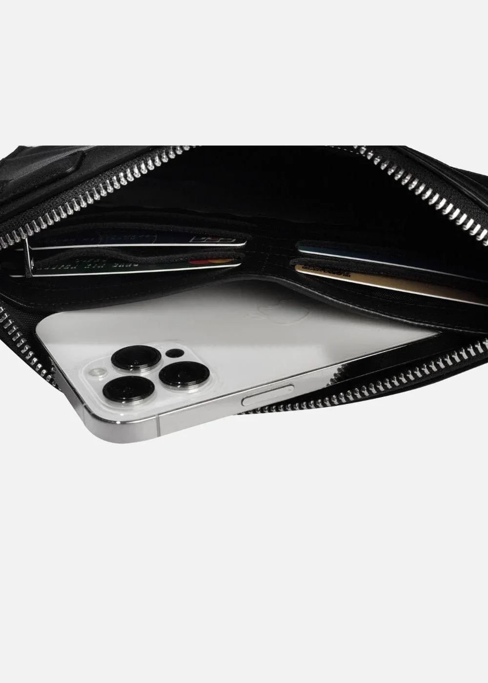 Ví Cầm Tay Da Bò Ý #Y2010 M4 Đen - YaMe.vn