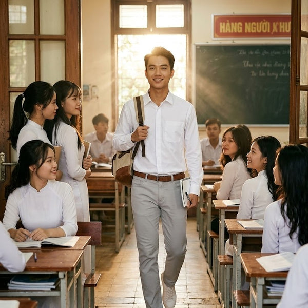 Nam sinh viên mặc gì đi học ngày đầu tiên để ghi điểm với bạn nữ?