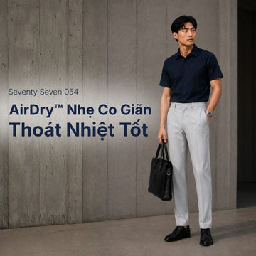Sơ mi tay ngắn Seventy Seven 054: Giải nhiệt tối đa, co giãn cơ học từ cấu trúc dệt Tricot