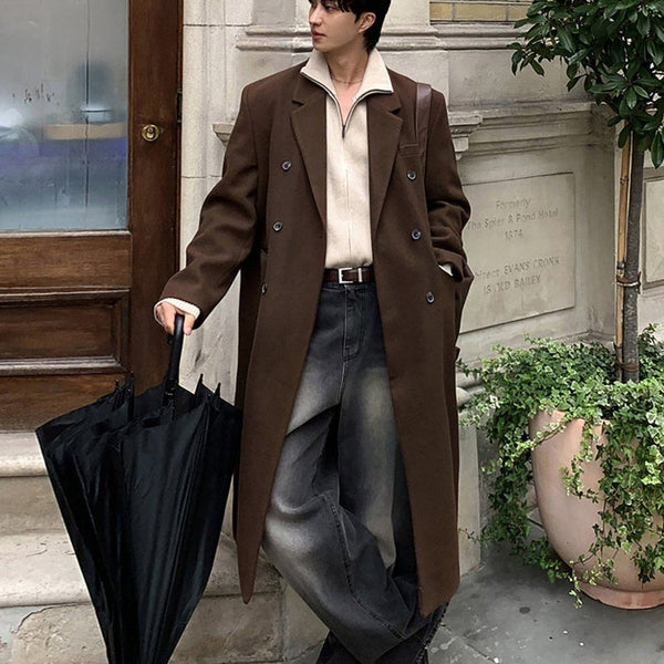 Phối áo khoác dài với quần jeans: Street style Paris