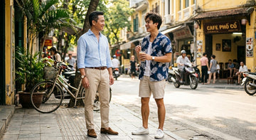 Mùa hè nên mặc áo sơ mi tay ngắn hay tay dài xắn lên cho bớt nóng?