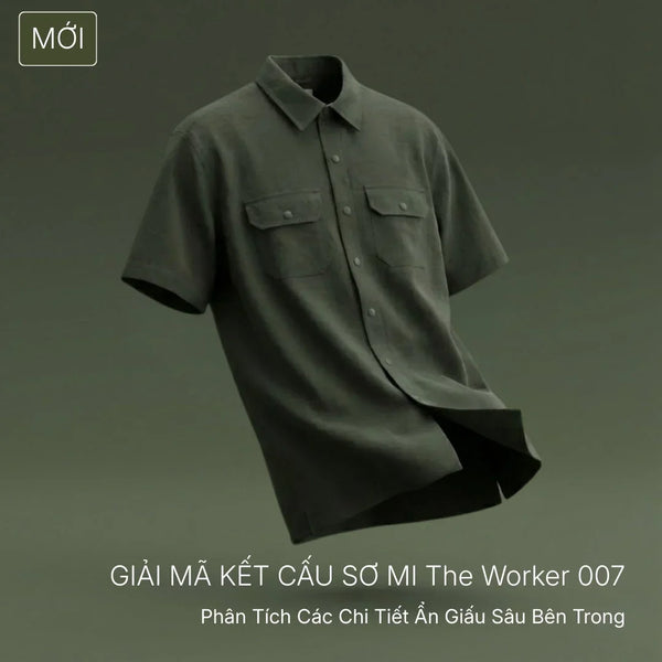 The Worker 007 Không Chỉ Là Sơ Mi: Phân Tích Các Chi Tiết 'Techwear' Ẩn Giấu Sâu Bên Trong.