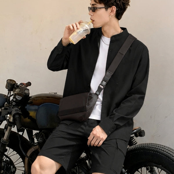 Mẹo mặc đồ nam cho người cổ ngắn nhìn thanh thoát, cao ráo hơn.