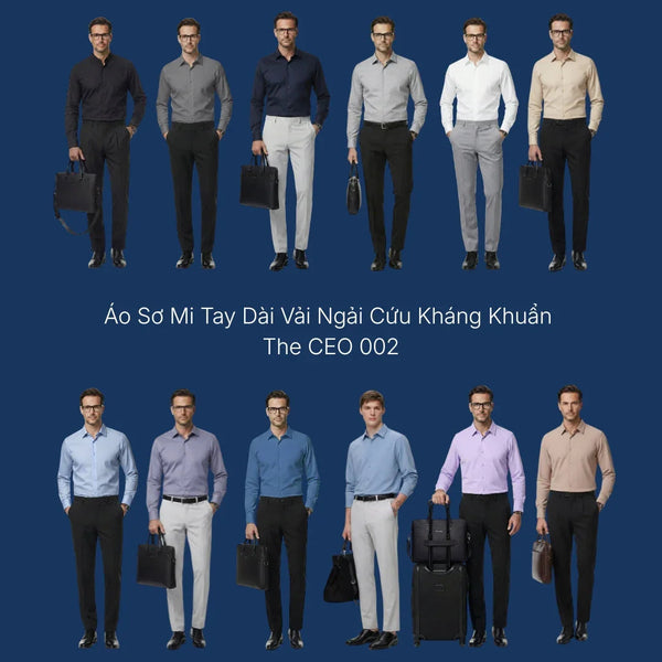 Áo Sơ Mi The CEO 002 - Khi Sợi Ngải Cứu Kết Hợp Công Nghệ Non-Iron
