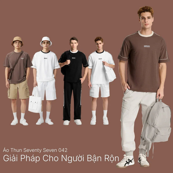 Áo Thun Seventy Seven 042 - Giải Mã Cấu Trúc Waffle & Thiết Kế Line Art