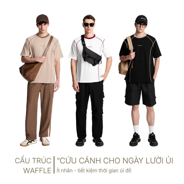 Áo Thun Seventy Seven 046: Khi Cấu Trúc Waffle "Cứu Cánh" Cho Người Lười Ủi