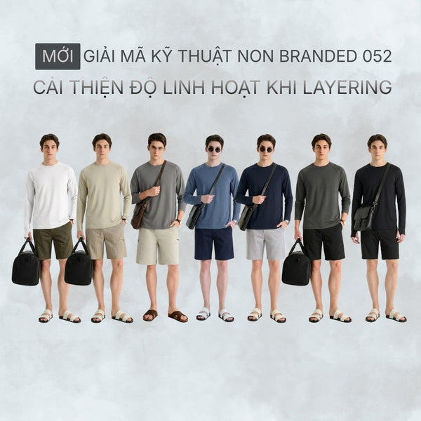 Áo Thun Non Branded 052: Cải thiện độ linh hoạt khi Layering nhờ cấu trúc tay Raglan và vải mỏng nhẹ 190gsm