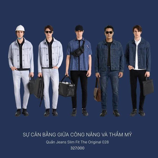 Quần Jeans Slim Fit The Original 028 - Phân Tích Vải FlexFit™ 12oz & Độ Bền Của Cấu Trúc Twill