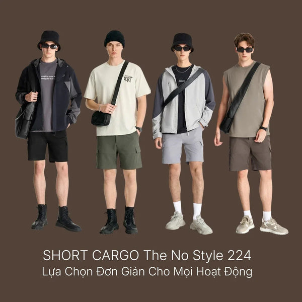 Quần Short Cargo The No Style 224: Giải mã chất liệu DurableTex™ và Phom dáng 7-inch