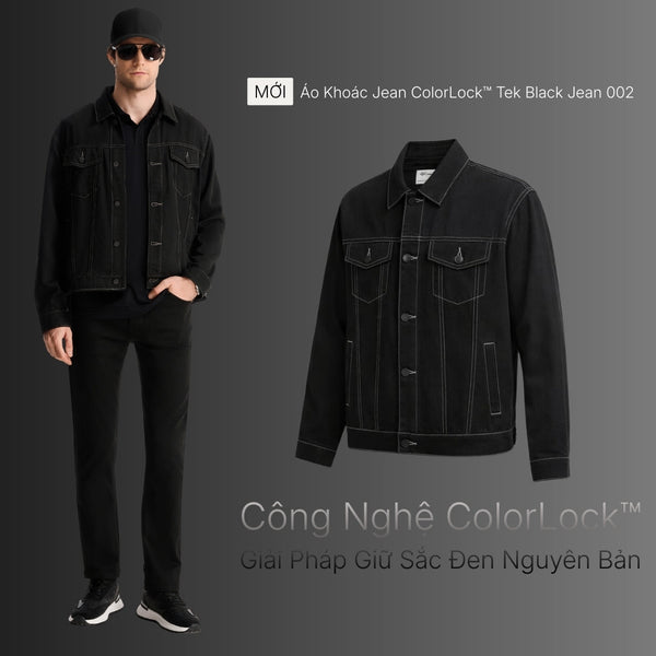 Tại sao Áo Khoác Tek Black Jean 002 có thể duy trì sắc đen nguyên bản sau nhiều lần giặt?