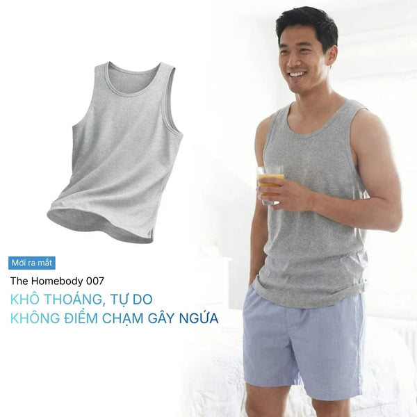 Áo Thun Tank Top The Homebody 007 Khô Thoáng, Tự Do Và Không Điểm Chạm Gây Ngứa