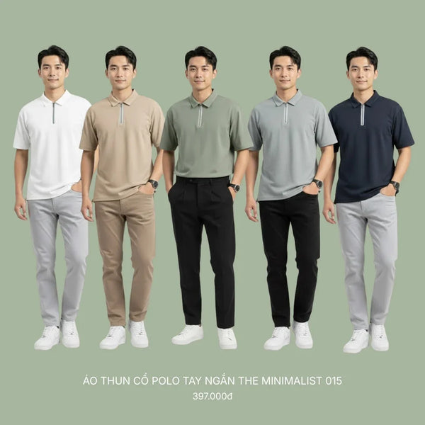 Áo Thun Polo The Minimalist 015 Khi công nghệ IceVibes™ và kỹ thuật Bonding định hình lại chiếc Polo cơ bản