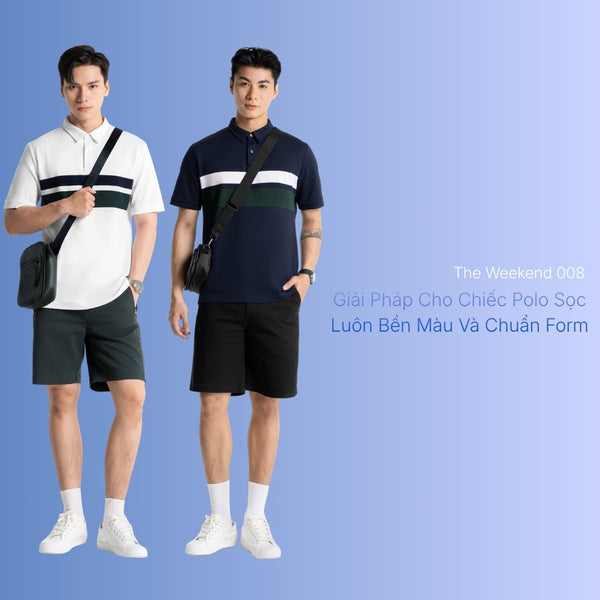 Áo Polo The Weekend 008: Giải pháp cho chiếc Polo sọc luôn bền màu và chuẩn phom