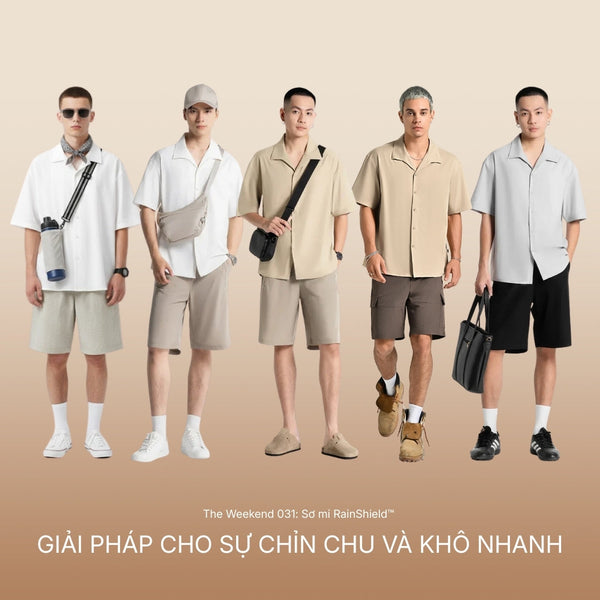The Weekend 031: Sơ mi RainShield™ – Giải pháp cho sự chỉn chu và khô nhanh
