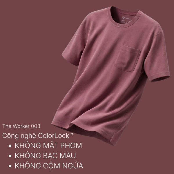 Áo Thun The Worker 003: Khi Chiếc Áo Thun Được "Kỹ Sư Hóa" Để Chống Lại Sự Xuống Cấp.
