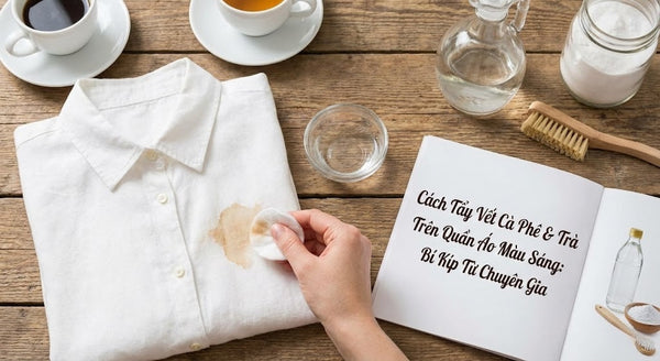 Cách Tẩy Vết Cà Phê & Trà Trên Quần Áo Màu Sáng: Bí Kíp Từ Chuyên Gia