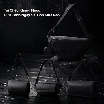Túi đeo ngực / Sling Bag / Cross Bag kháng nước lất phất – Cứu cánh cho đồ điện tử ngày Sài Gòn chợt mưa rào.