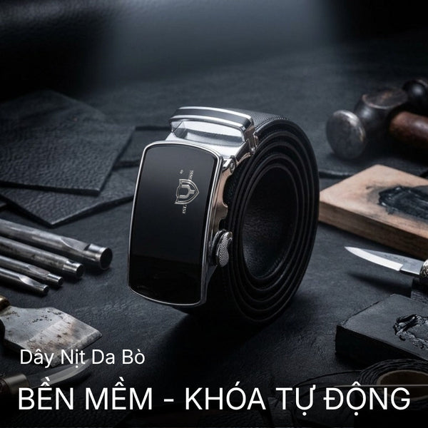 Dây nịt #Y2010 026: Giải pháp giữ form quần chuẩn xác từ chất liệu da bò nguyên tấm