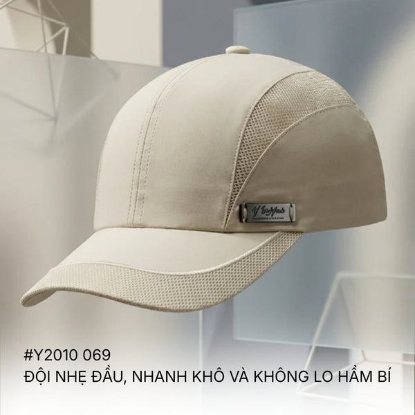 Nón Lưỡi Trai Dù Phối Lưới #Y2010 069 Đội Nhẹ Đầu, Nhanh Khô Và Không Lo Hầm Bí
