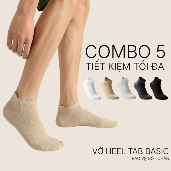 Kỹ Thuật Vớ Basic Heel Tab #Y2010 157 : Cấu Trúc Bảo Vệ Gót Chân Và Sự Cân Bằng Chất Liệu