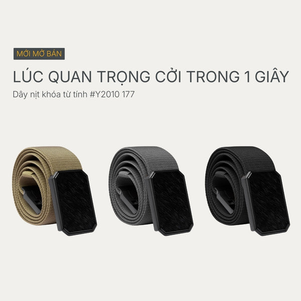 Dây nịt khóa từ tính #Y2010 177: Khi cơ chế nam châm thay đổi thói quen dùng phụ kiện