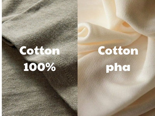 Cách nhận biết vải Cotton thật và Cotton pha Poly bằng mắt thường.