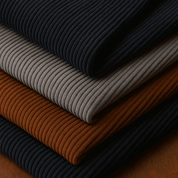 Vải Corduroy (Nhung kẻ) - Ấm áp, cổ điển, bền bỉ.